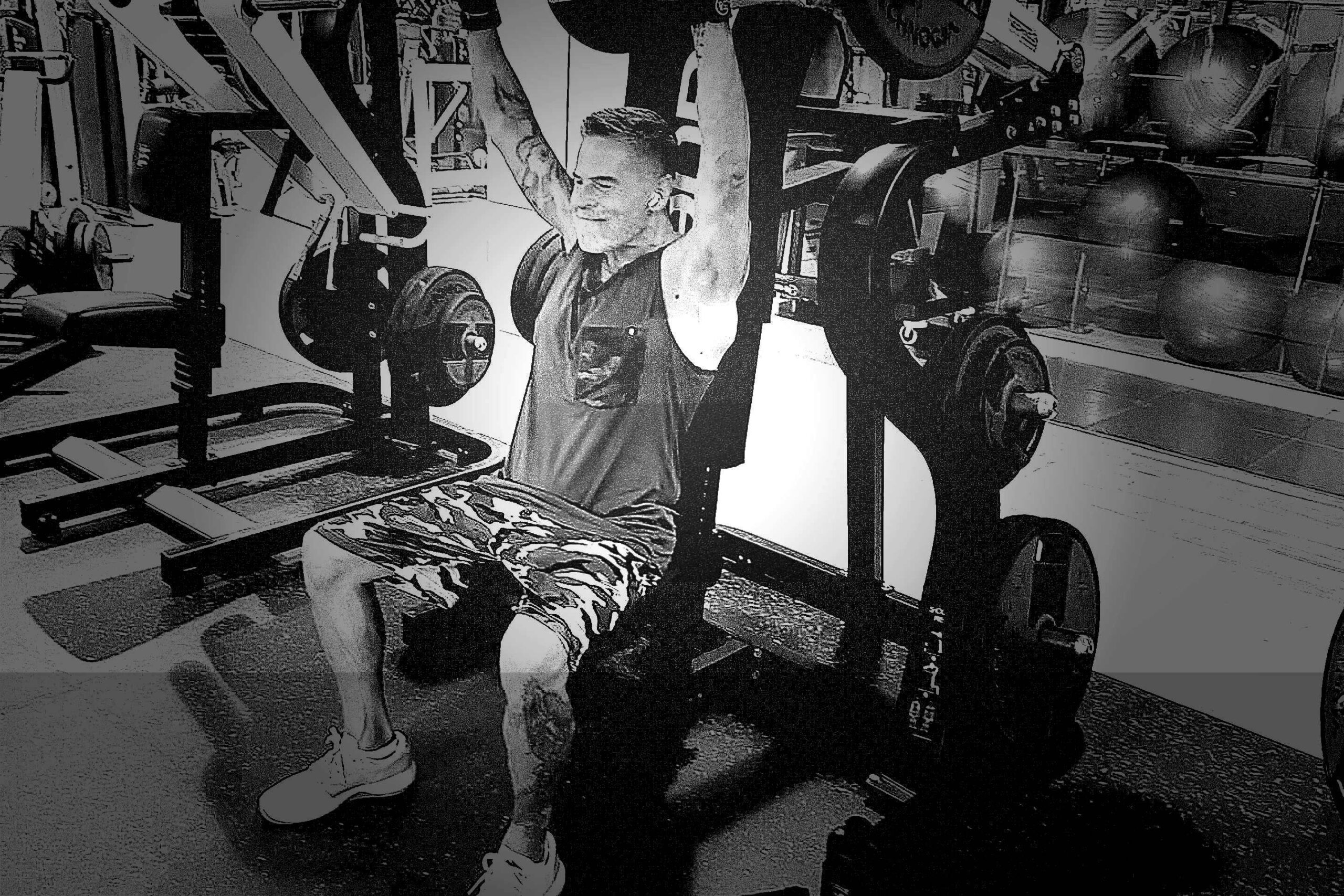 Nací deportista entrenado a diario en el gym